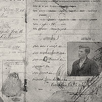 Immatriculation militaire de Alfredo José Cardinaux, fils de Nicolas, 1911. Archives privées, Baradero.